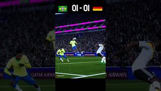 Brazil vs Germany #efootballmatch #gameplay