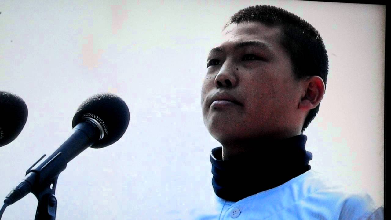 石巻工業　阿部主将　感動の選手宣誓