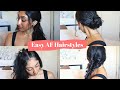 EASY LAZY SUMMER HAIRSTYLES FOR WAVY HAIR