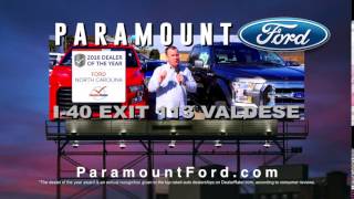 Paramount Ford Dealer Rater Award