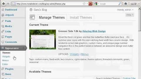 Video 13   How to Upload and Install Themes Manually