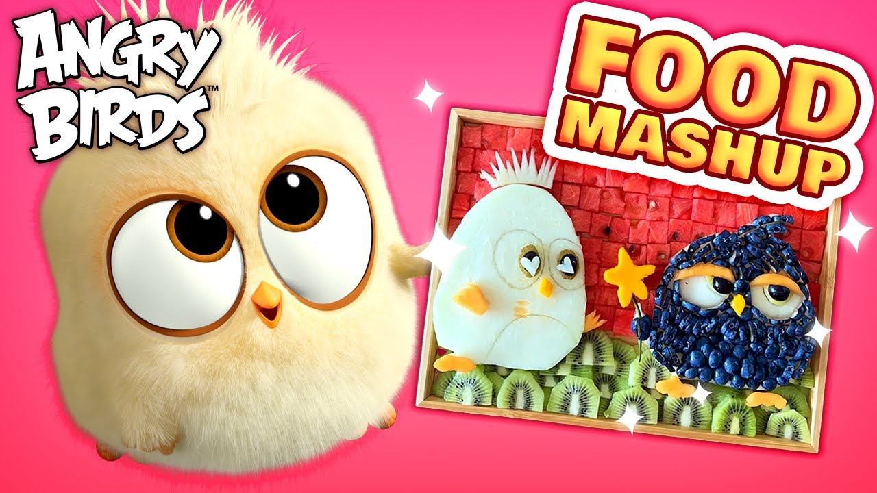 Angry Foo Angry Birds | Food Coloring Mash-Up 🥕 - YouTube