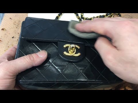 アドカラーでchanelのバックを染め直し Paint On Chanel Bag Youtube