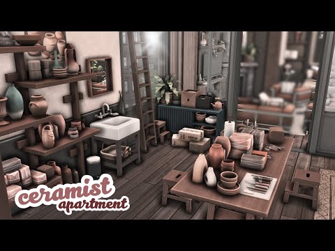 CERAMIST apartment | The Sims 4 | apartment renovation | speed build [cc]