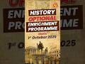 History Optional Enrichment Programme for UPSC Civil Services Mains Exam 2026 | Vajiram and Ravi