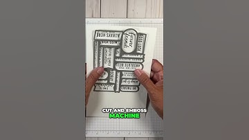 Crafting Sentiments: Precision Stamping and Cutting #shorts