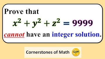 Show That 9999 Cannot Be Expressed as the Sum of Three Squares