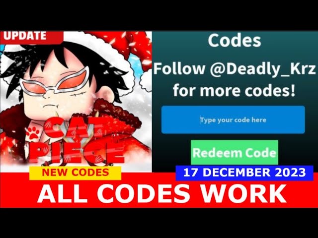 Roblox  Cat Piece Codes (Updated July 2023) - Hardcore Gamer