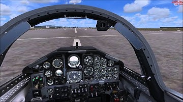 FSX - MILVIZ - T-38A Jet Trainer - Test Flight HD