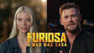 FURIOSA A MAD MAX SAGA interviews with Anya Taylor-Joy, Chris Hemsworth, & cast 4K