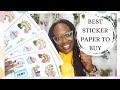 BEST STICKER PAPER REVIEW Comparisons Side by Side 🤔| Matte? Vinyl? Gloss? | Links Where to Buy👩🏾‍💻