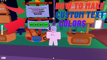 How to GET CUSTOM TEXT COLORS / FONTS in pls donate