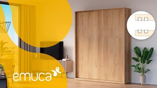 How to fit sliding doors on Flow 2 sliding wardrobes RECESSED - Emuca