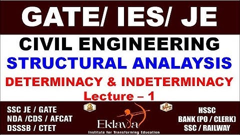 Structural Analysis Lec-1 Determinacy & Indeterminacy