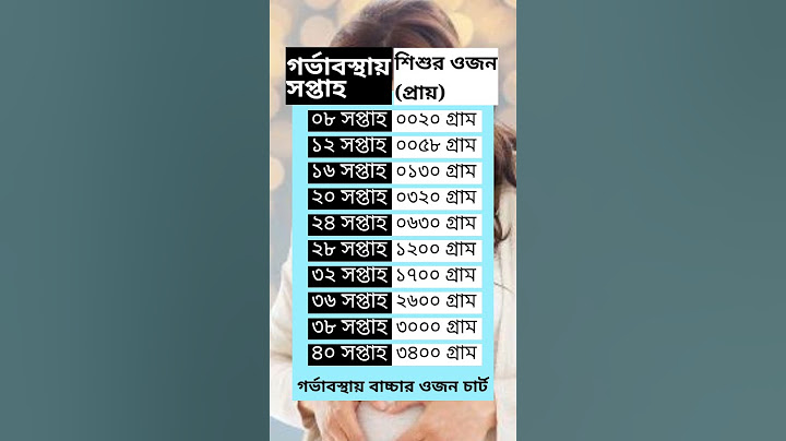 গর্ভাবস্থায় বাচ্চার ওজন চার্ট🩺🥼 #healthcondition #motivation #bloodpoints #healthissue #facts