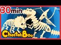 New 30 min  dinosaur fossils are alive  halloween  nursery rhymes  kids song  cheetahboo