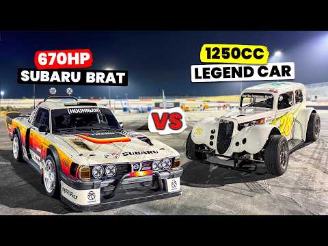 Gymkhana Subaru Brataroo 9500 Turbo vs 1250cc Legend Car Ripper