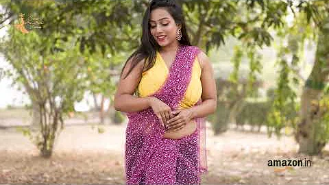 Hutah Brand Feat. Priyanka | Super Net Foli Work Saree | Amazon India | 2024