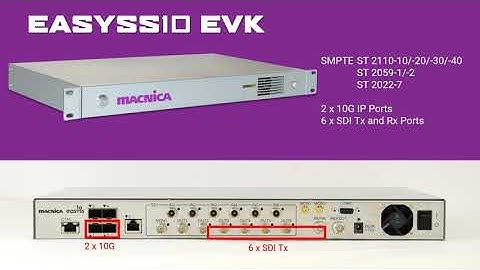SDI to ST 2110 gateway eval kit - EASYSS10 EVK Intro video details