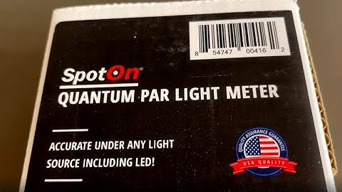SpotOn Quantum Par Meter unboxing with DLI Mode: 60 second video