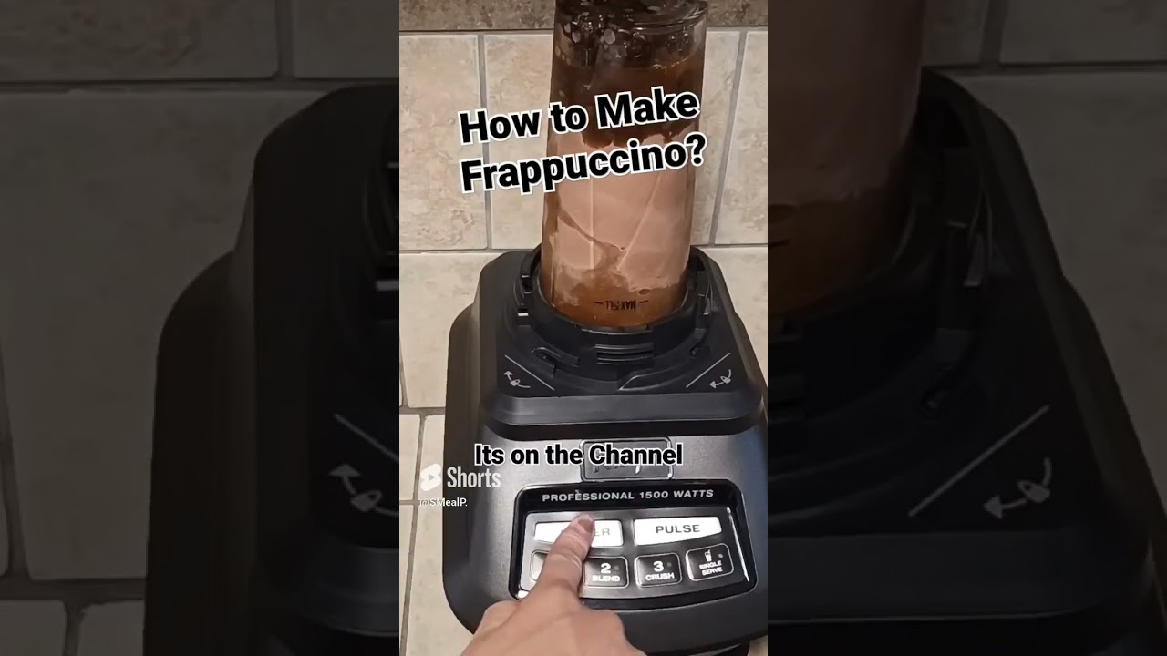 Learn to make a Frappuccino              #coffee #frappuccino #blender #blend