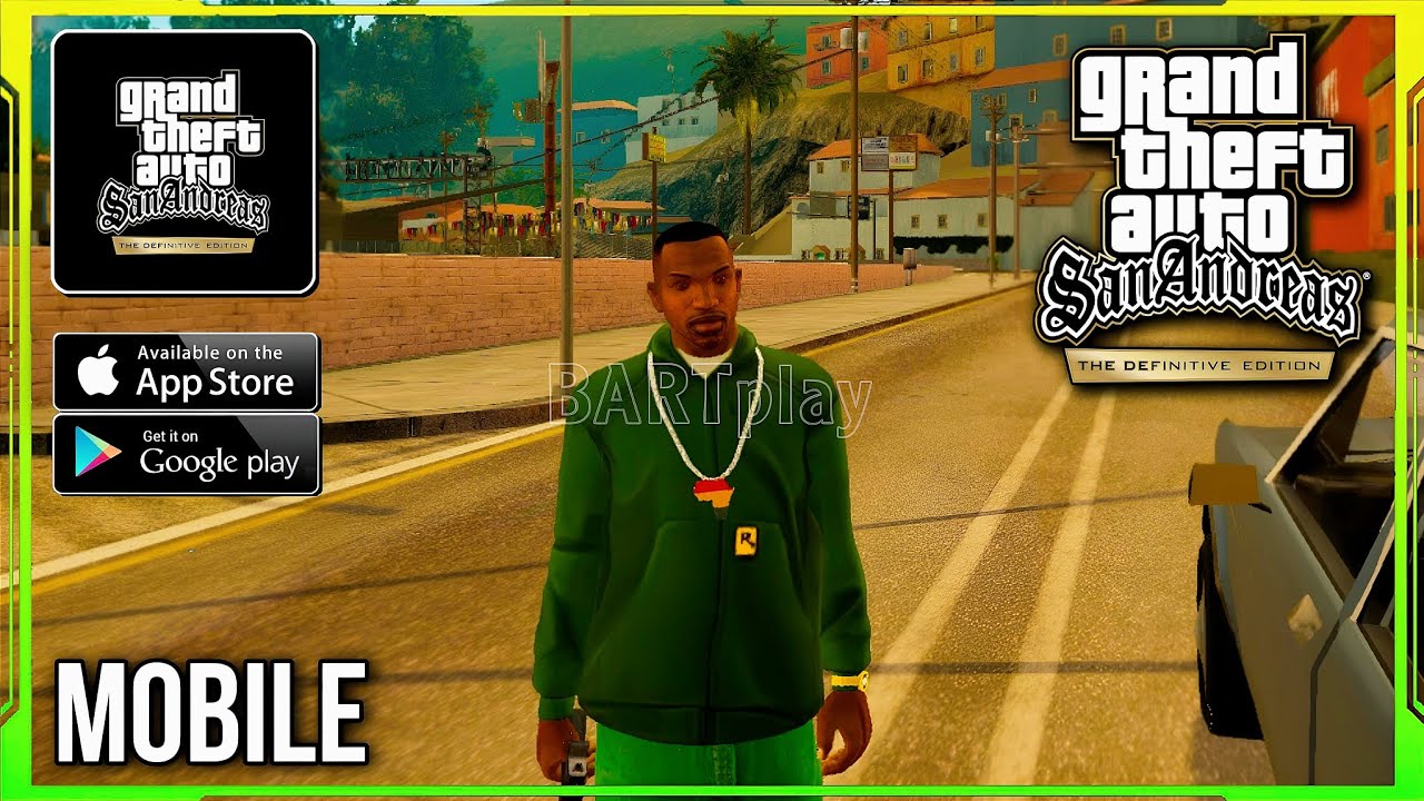 GTA SA: Definitive Edition - Remaster HD Gameplay (Android/iOS