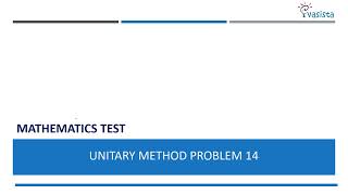 Unitary Method Problem 14