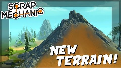 NEW TERRAIN UPDATE?? SKATEBOARDING IN A HALF PIPE!? - Scrap Mechanic Update
