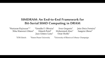 Seminar in Computer Architecture- Session 5.2: SIMDRAM (Fall 2021)