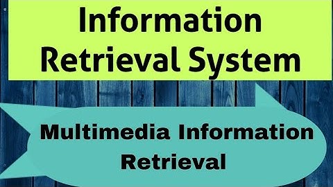 Multimedia Information Retrieval in IRS #multimedia #irs #cse #btech #semester