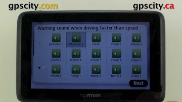 Tomtom GO 2505 Safety Settings with GPS City