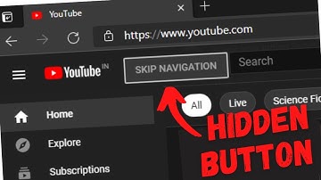 Hidden Youtube Button | Skip Navigation Button | Youtube Easter Eggs