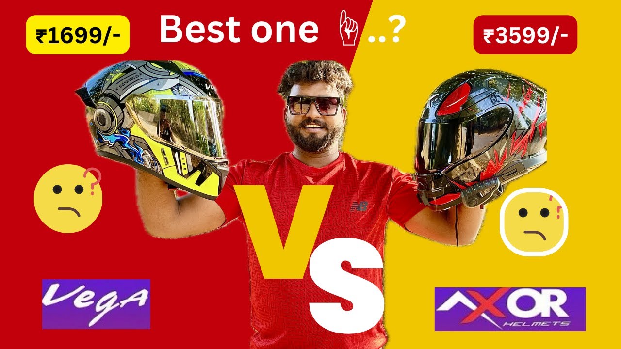 Axor Hunter Vs Vega Bolt Beat one .? Most Value for Money Helmet / city rider,highway ride / viral