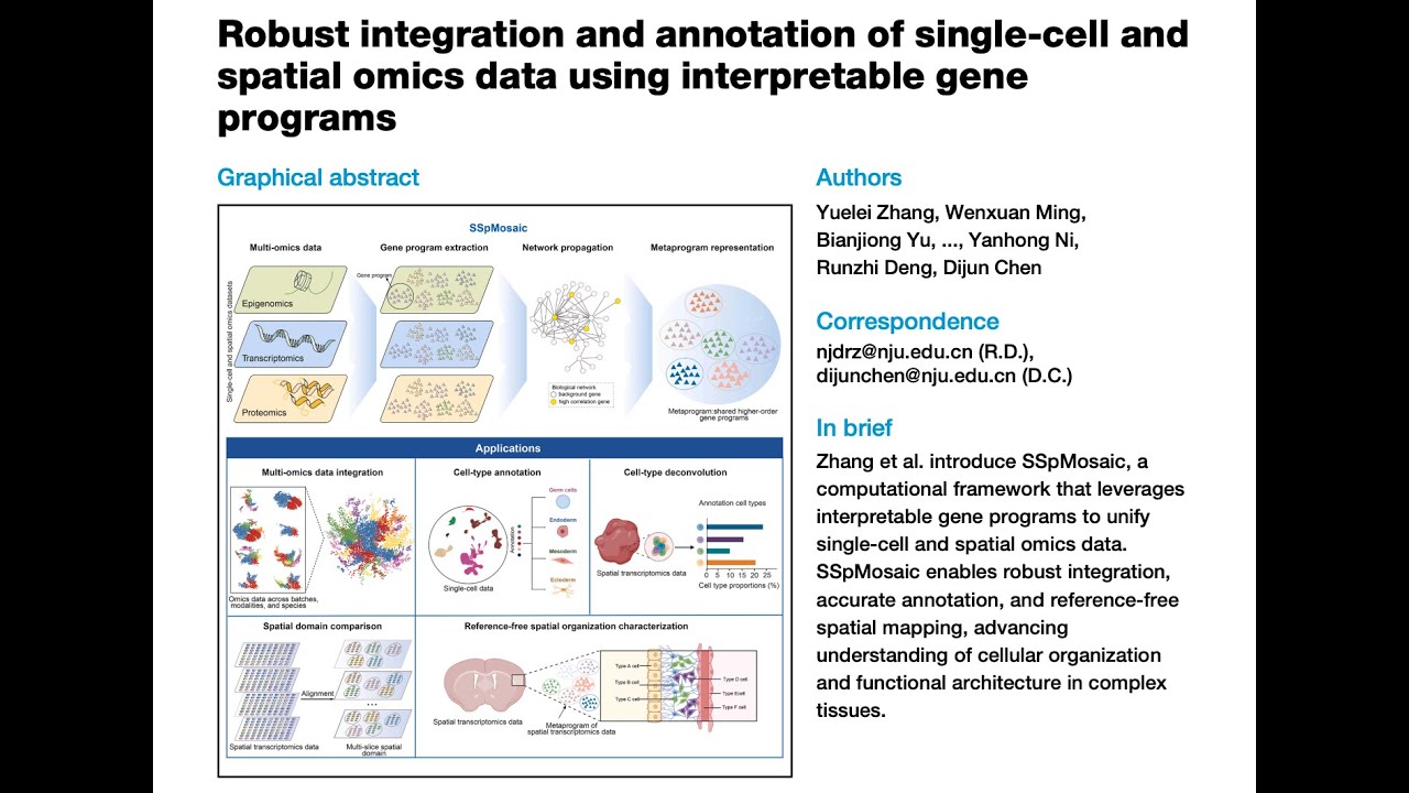 Spatial Omics for Disease Pathology and Aging - YouTube