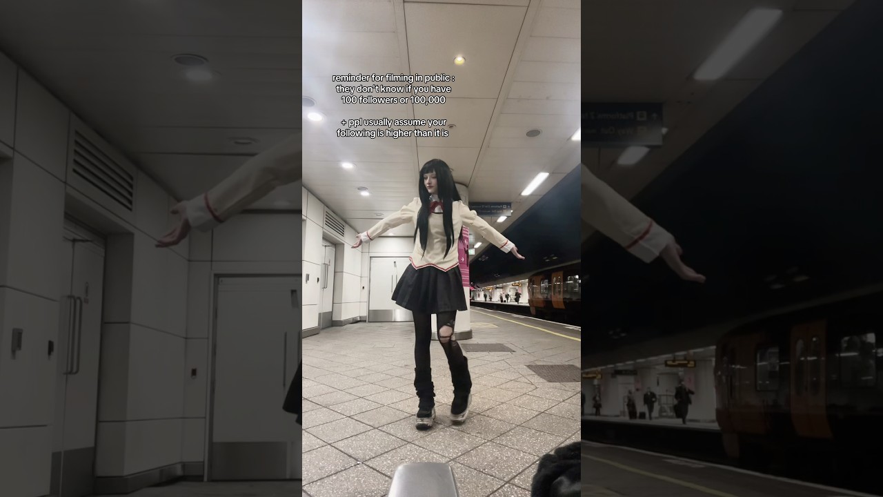i speak facts #cosplay #homuracosplay #madokamagica #cosplayinpublic