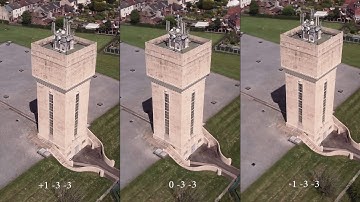 DJI Mavic Pro D-Log Best Sharpness Settings Comparison Test in 4K - Watertower (2017)