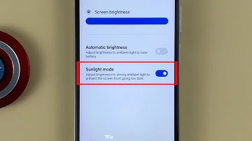 How to enable/disable Sunlight Mode on Xiaomi Redmi 10 Android 12