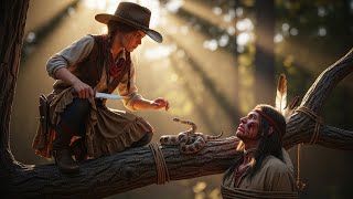 “Comanche Chief Left to Die — Until a Brave Little Girl Climbed the Tree to Save Him!”