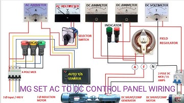 MG SET AC TO DC CONTROL PANEL WIRING