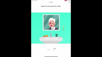 Easy Game - Brain Test Level 443 - Help the man brush his teeth