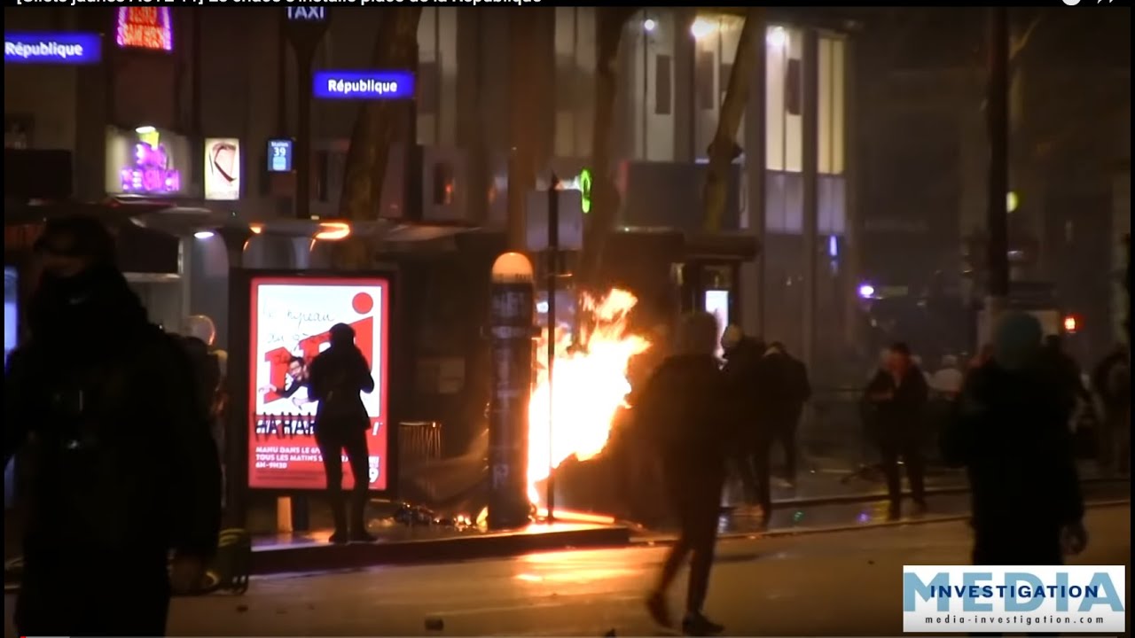 Gilets Jaunes Affrontements à Amiens Angers Avignon