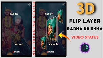new trending status|Alight Motion 3D Video Editing|3D Radha Krishna Video status editing tutorial