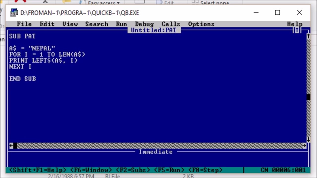 Qbasic Program - fasrshoes