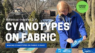 DIY Cyanotypes  Making Cyanotypes (Sun Prints)  on Fabric