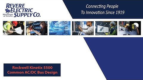 Rockwell Kinetix 5500 Common AC/DC Bus Design