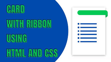 Card With Ribbon using HTML and CSS | HowToCodeSchool.com