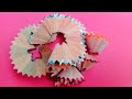 Waste  Material Craft Ideas/Simple Pencil Shavings Craft Ideas/ Best Out of Pencil Waste Shaving