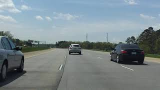 Charlotte Beltway (Interstate 485 Exits 23 to 10) outer loop