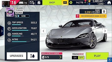 Asphalt 9 | Chapter 4 | The Ambition Italian Season | Escape | Ferrari Roma Car | Walkthrough 2023