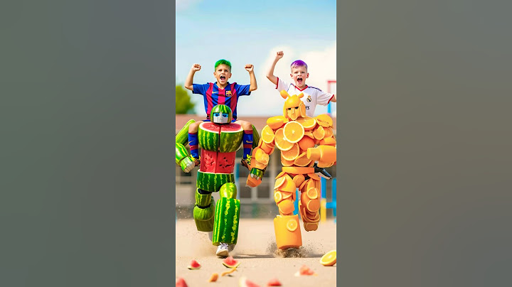 Teacher Messi and Ronaldo's built a transformer robot for his son #ronaldo #football #messi